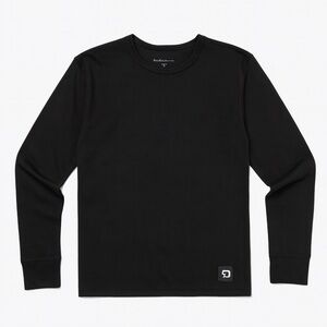 Polarmax Technical Base Layer Shirt Long Sleeve Black Ski Snowboard Gear Youth S